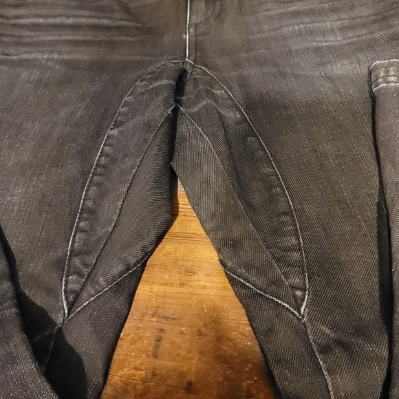 Tap A L'oeil black distressed wash biker Jean - Picture 9 of 15